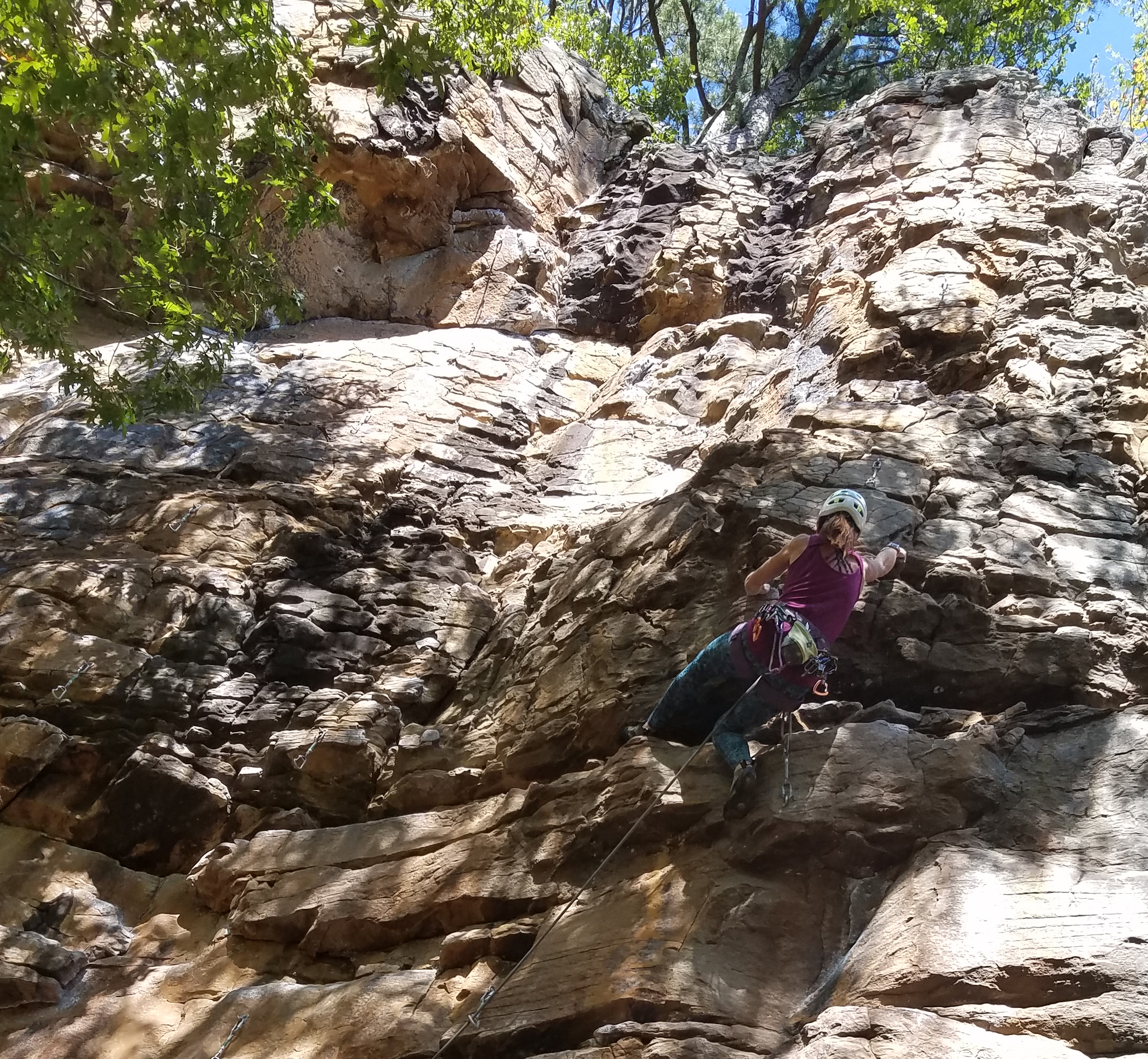 Rock Climbing in Horseshoe Canyon Ranch