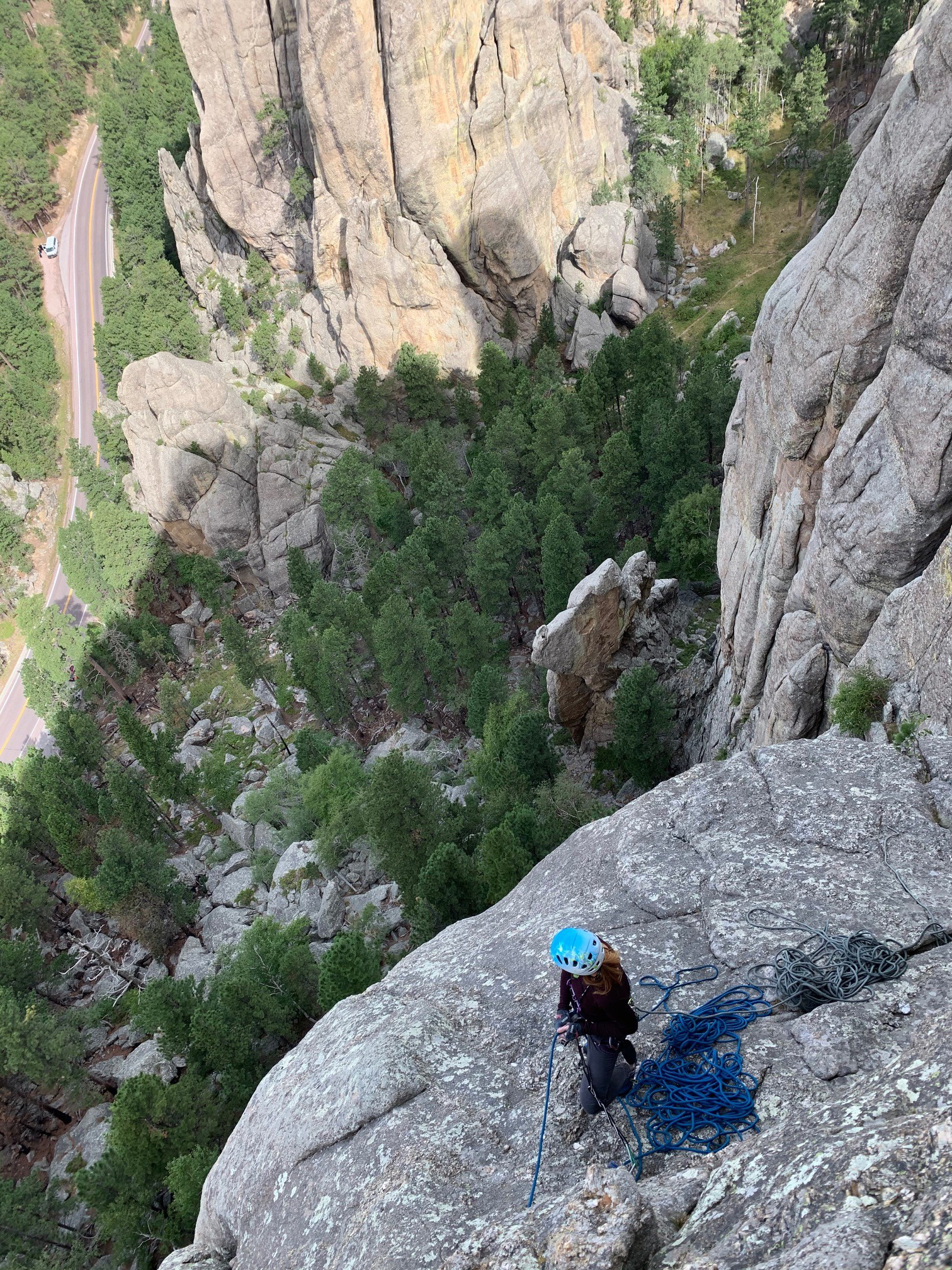 Courage in faith is like rock climbing